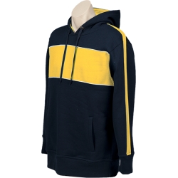 Navy Gold White Hoodie